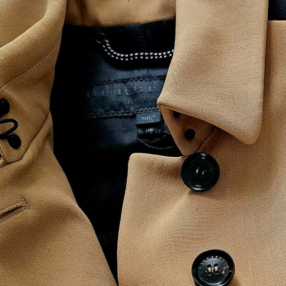 Burberry Prorsum Black and Tan Tailored Peplum Jacket  BRAND NEW!!! AUTHENTIC - Picture 12 of 15